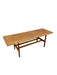 Vintage Danish Mid Century Modern White Oak Coffee Table Attributed to Berge Mogensen