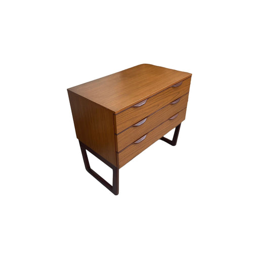 Vintage Danish Modern Dresser With Unique Handles