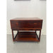Vintage Danish Modern Rosewood Side Table on Casters. Uk Import