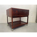 Vintage Danish Modern Rosewood Side Table on Casters. Uk Import