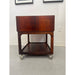 Vintage Danish Modern Rosewood Side Table on Casters. Uk Import