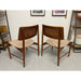 Vintage Danish Modern Style Pair of Rattan Chairs