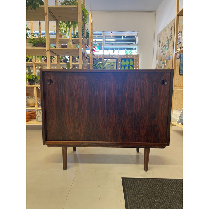 Vintage Danish Modern Style Rosewood Credenza or Record Cabinet