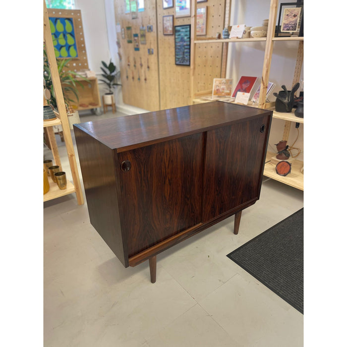 Vintage Danish Modern Style Rosewood Credenza or Record Cabinet