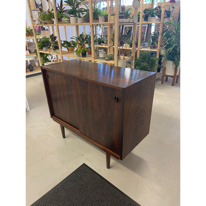 Vintage Danish Modern Style Rosewood Credenza or Record Cabinet