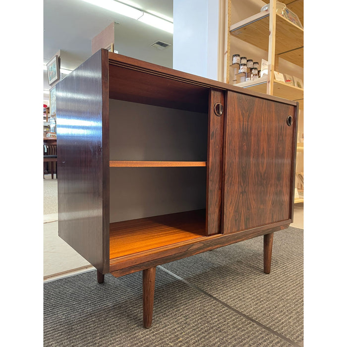 Vintage Danish Modern Style Rosewood Credenza or Record Cabinet