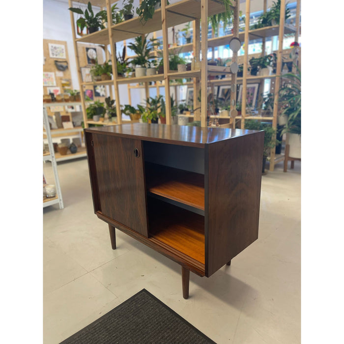 Vintage Danish Modern Style Rosewood Credenza or Record Cabinet