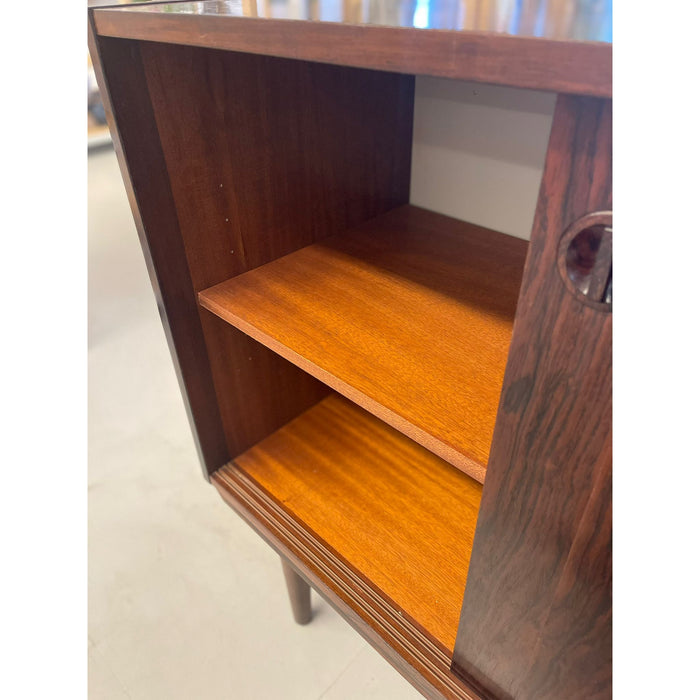 Vintage Danish Modern Style Rosewood Credenza or Record Cabinet