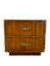 Vintage Dixie Campaigner Two Drawer End Table
