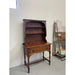 Vintage Early American Style Two Piece Hutch and Console Table.