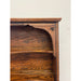 Vintage Early American Style Two Piece Hutch and Console Table.