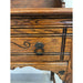 Vintage Early American Style Two Piece Hutch and Console Table.
