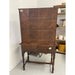 Vintage Early American Style Two Piece Hutch and Console Table.