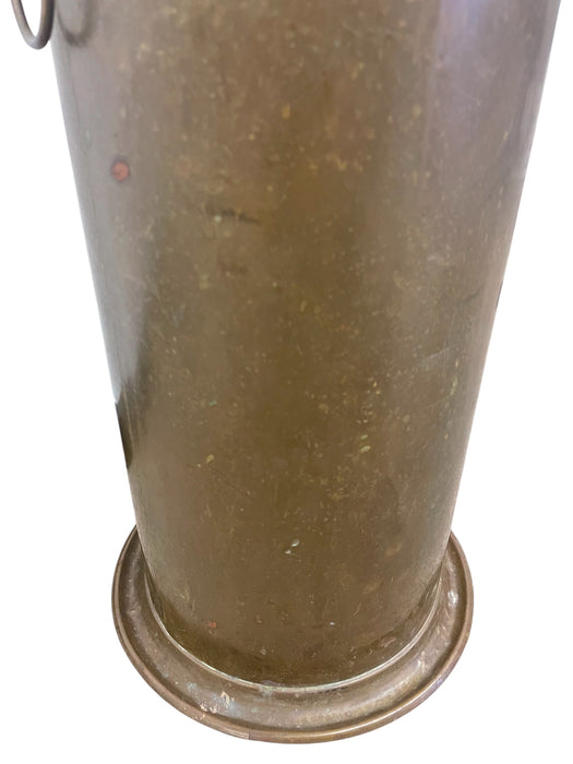 Vintage English Regency Brass Finished Lion-head Entryway Umbrella Stand