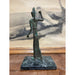 Vintage Figurine Sculpture of Warrior With Base