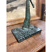 Vintage Figurine Sculpture of Warrior With Base