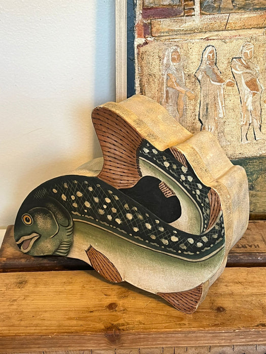 Vintage Fish Shaped Storage Box