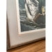 Vintage Framed Art Print Titled “ Drakes Approaching “ by Suellen Ross- Artist Proof Edition.
