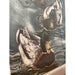 Vintage Framed Art Print Titled “ Drakes Approaching “ by Suellen Ross- Artist Proof Edition.