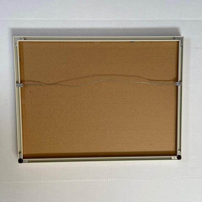 Vintage Framed Art Print Titled “ Reindeer Roundup“ by Rie Munoz. Circa 1992