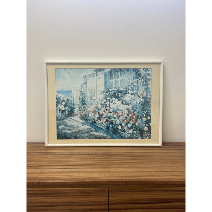 Vintage Framed Floral Artwork