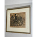 Vintage Framed Lithograph Print Titled “ Honore Daumier “