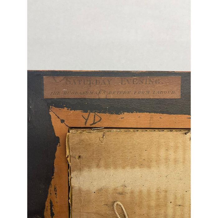 Vintage Framed Print Titled “ Saturday Evening “