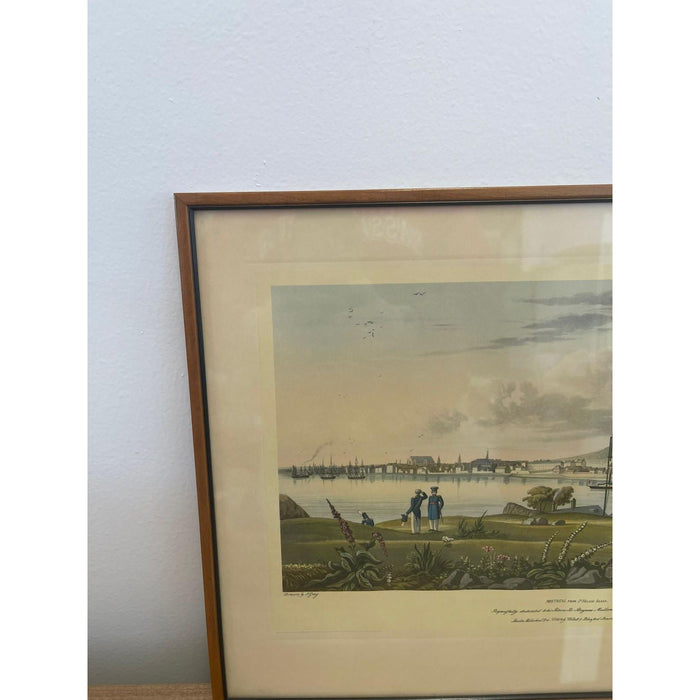 Vintage Framed Scenic Print of Montreal St. Helens Island by J Gray.
