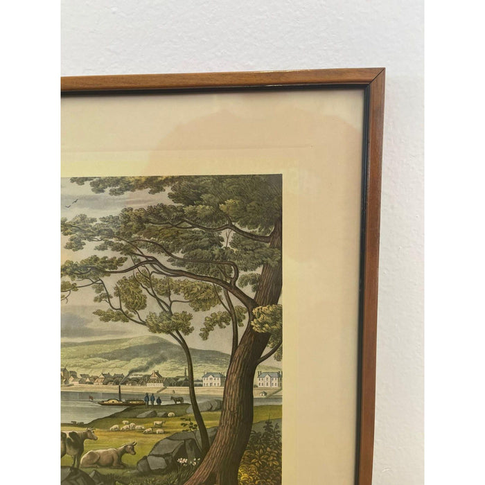 Vintage Framed Scenic Print of Montreal St. Helens Island by J Gray.