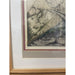 Vintage Framed Signed and Numbered Abstract Print.