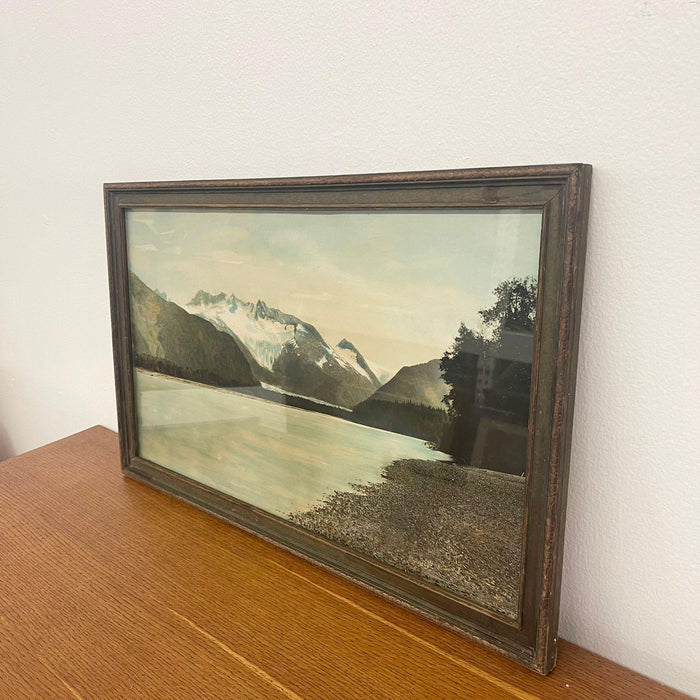 Vintage Framed Tinted Landscape Photo