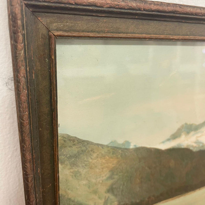 Vintage Framed Tinted Landscape Photo