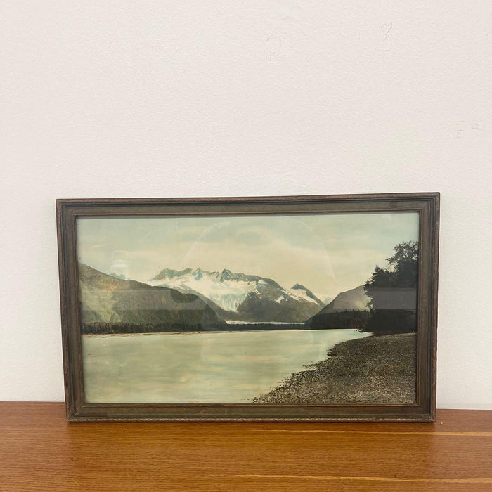 Vintage Framed Tinted Landscape Photo