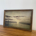 Vintage Framed Tinted Photograph of Beach Landscape.