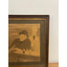 Vintage Framed and Signed Original Artwork of Men Sitting at a Table