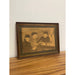 Vintage Framed and Signed Original Artwork of Men Sitting at a Table