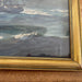 Vintage Framed and Signed Print of Sail Boat at Sea.