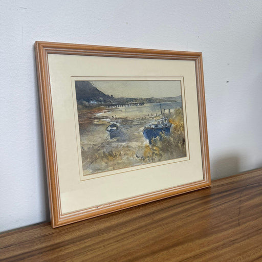 Vintage Framed and Signed Watercolor Artwork, Possibly a Print.