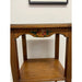 Vintage French Regency Style Side Table With Hand Painted Motif.