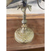 Vintage French Style Brass and Metal Candelabra With Sculpted Lillie’s and Leaves.