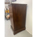 Vintage French Style Burl Wood Cabinet Nightstand With Marble Top.