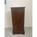 Vintage French Style Burl Wood Cabinet Nightstand With Marble Top.