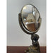 Vintage French Style Double Sided Vanity Mirror With Cherub Sculpture Stand.