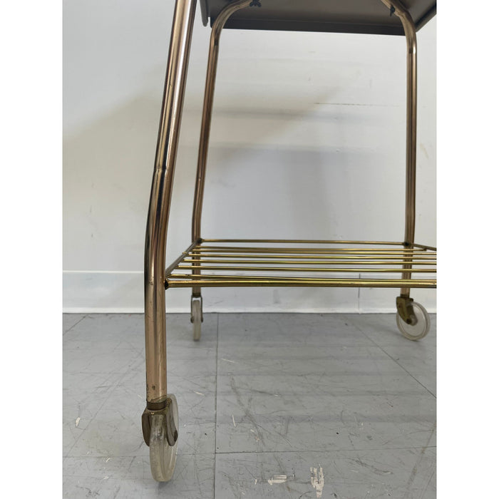 Vintage Gold Colored Cart on Wheels