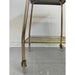 Vintage Gold Colored Cart on Wheels