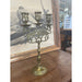 Vintage Gold Toned Candelabra With Lion Motif