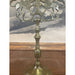 Vintage Gold Toned Candelabra With Lion Motif