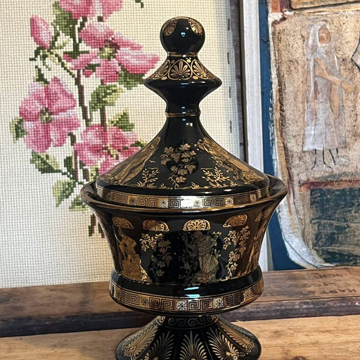 Vintage Greek Motif Candy Storage Dish ( online purchase only)