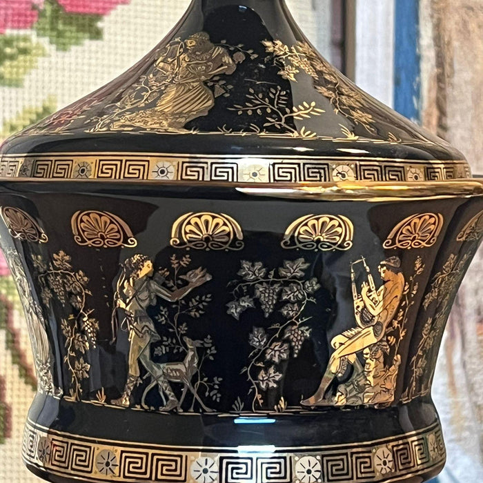 Vintage Greek Motif Candy Storage Dish ( online purchase only)
