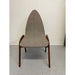 Vintage Grey Upholstered Mid Century Modern Chair